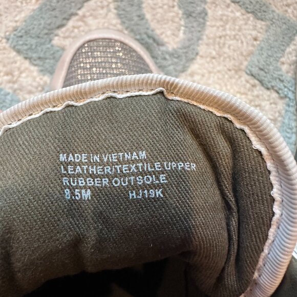 Womens 8.5 Michael Kors Georgie Glitter Chain-Mesh Leather Sneakers Lightly worn - Picture 9 of 11